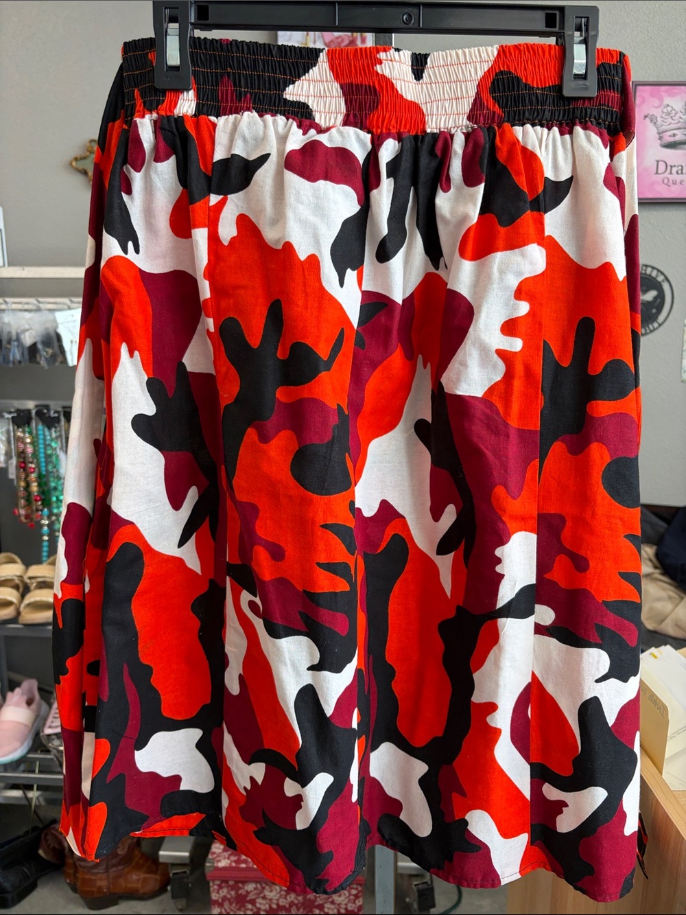 Kara Red Camouflage Skirt - Unbranded NFGF5W